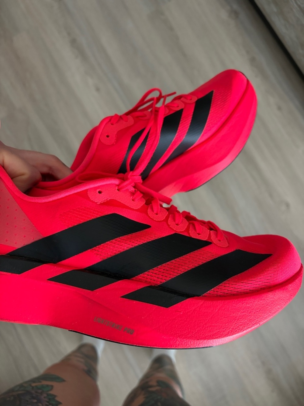 adidas Red and Black Training Shoes